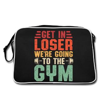 Plus d’excuses pour aller à la salle de sport - Sac Retro - noir/blanc - Dos