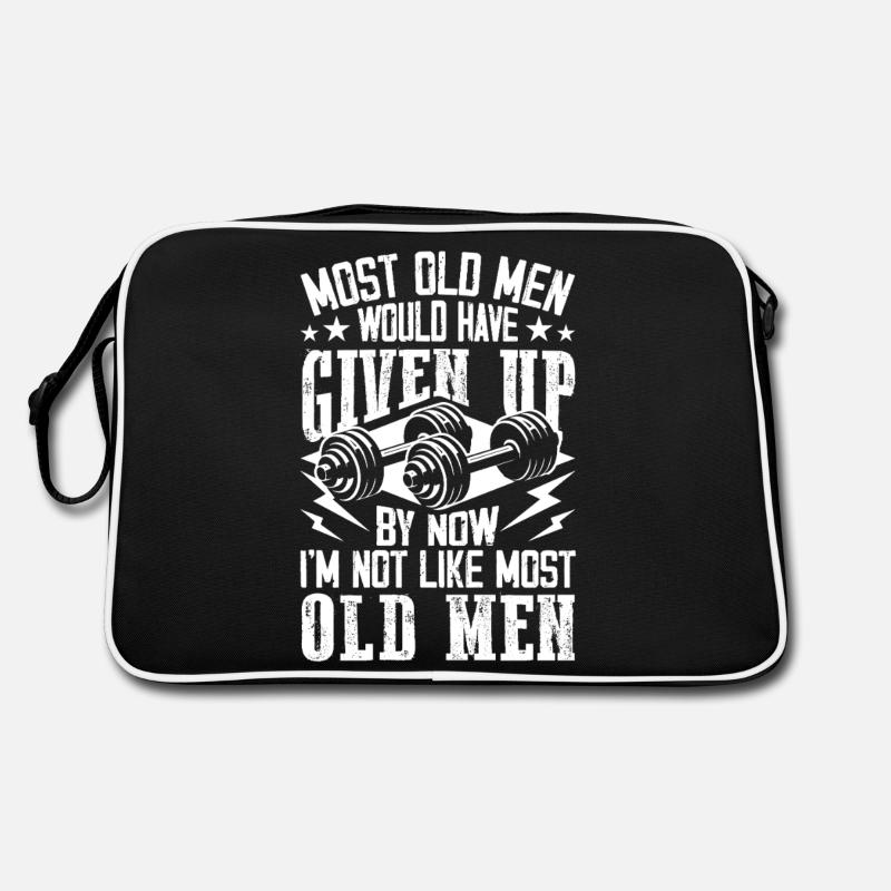 Not like most old men - Retro Bag - black/white