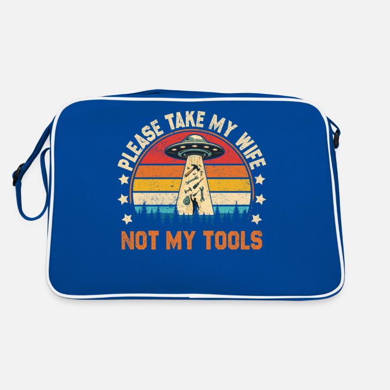 Funny Craftsman Alien Abduction Design Retro Bag