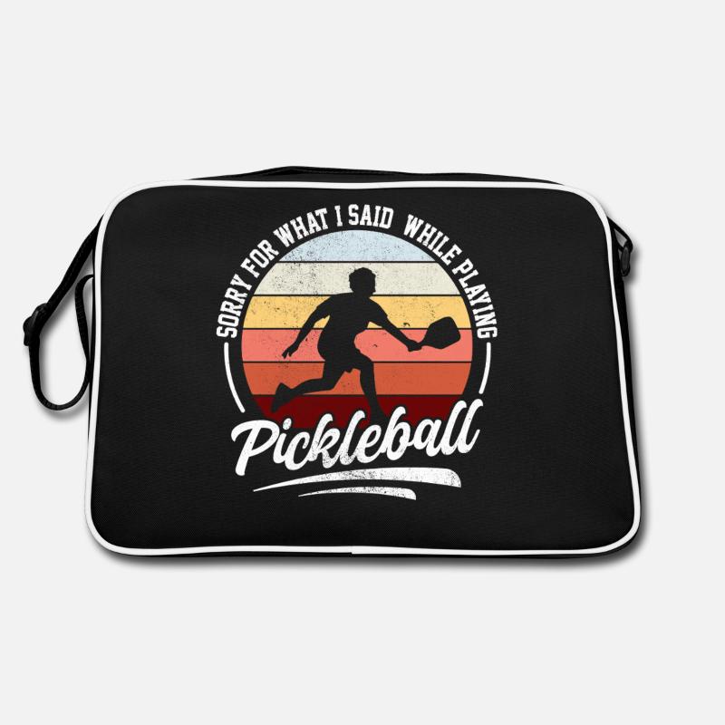 Pickleball Spruch Lustig Retro Design Retro Tasche