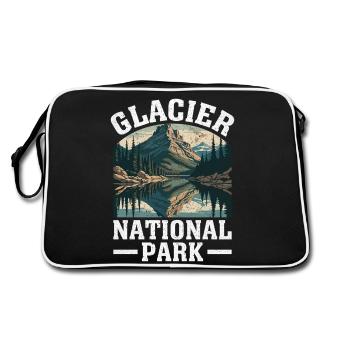 Conception de la nature du parc national des Glaciers - Sac Retro - noir/blanc - Dos
