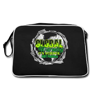 Earth Day Global Warming Is Science - Retro Bag - black/white - Back