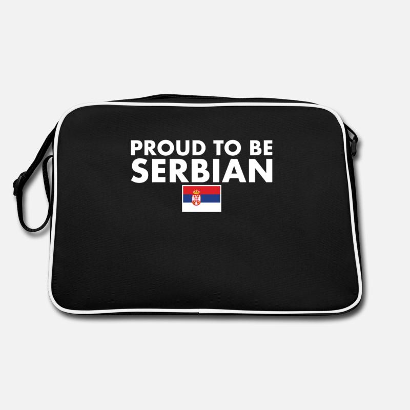 Fier d’être serbe Serbie Drapeau serbe Serbie Sac Retro