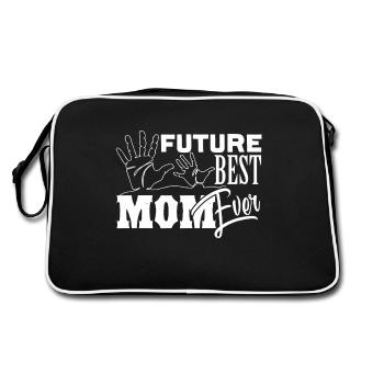 Mother's Day Future Best Mom Ever - Retro Bag - black/white - Back