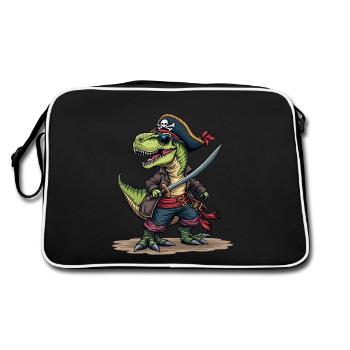 Carnaval Pirate Dinosaure Costume Chapeau de Pirate Alaaf - Sac Retro - noir/blanc - Dos