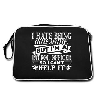 Being Awesome Patrol Officer - Retro Bag - black/white - Back