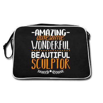 Sculptor Amazing Sculptor - Retro Bag - black/white - Back