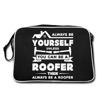 Roofer Always Be A Roofer - Retro Bag - black/white - Back