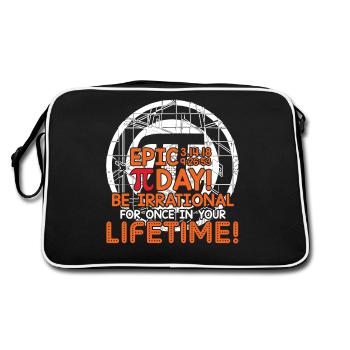 Pi Day Epic Pi Day - Retro Bag - black/white - Back