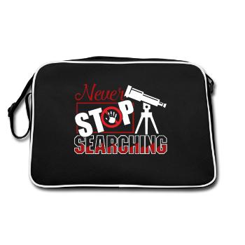 Astronomer Never Stop Searching - Retro Bag - black/white - Back