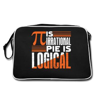 Pi Day Pi Is Irrational - Retro Bag - black/white - Back