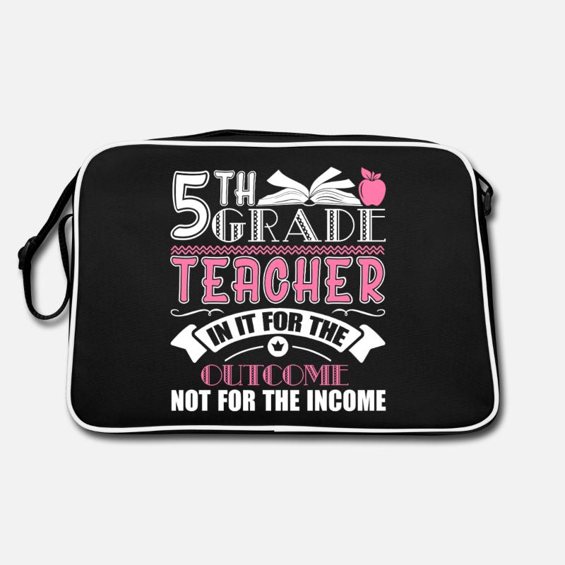 5th Grade Teacher In It For The Outcome Retro Bag