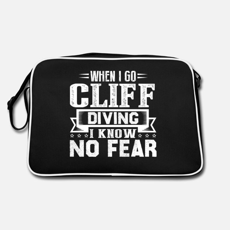 Cliff Diving When I Go Cliff Diving Retro Bag
