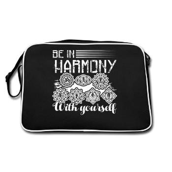 Chakra Chakra Be In Harmony With Yourself - Retro Bag - black/white - Back