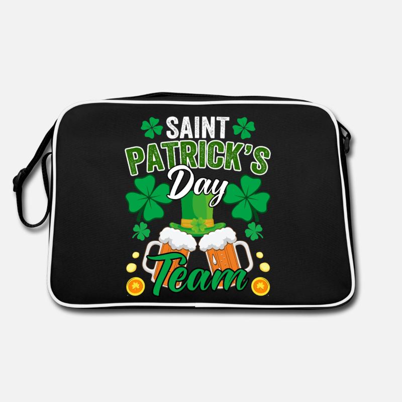 St. Patricks Team St. Patrick's Day Beer Clover Retro Bag