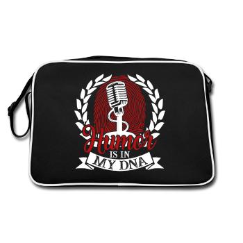 Comedian Humor Is In My DNA - Retro Bag - black/white - Back
