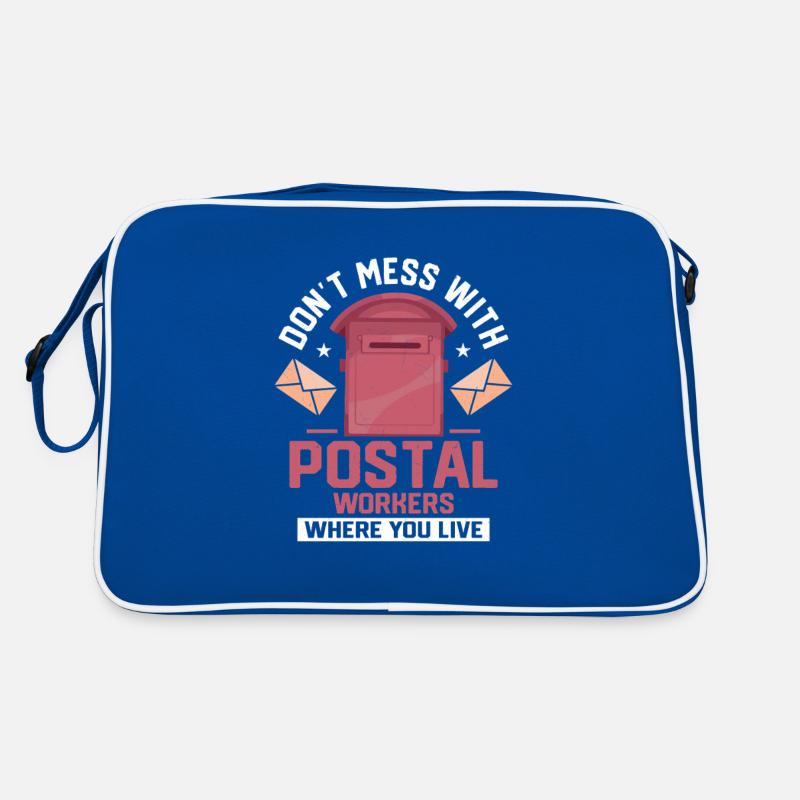 Don't Mess With Postal Workers Mailman Mail Retro Tasche