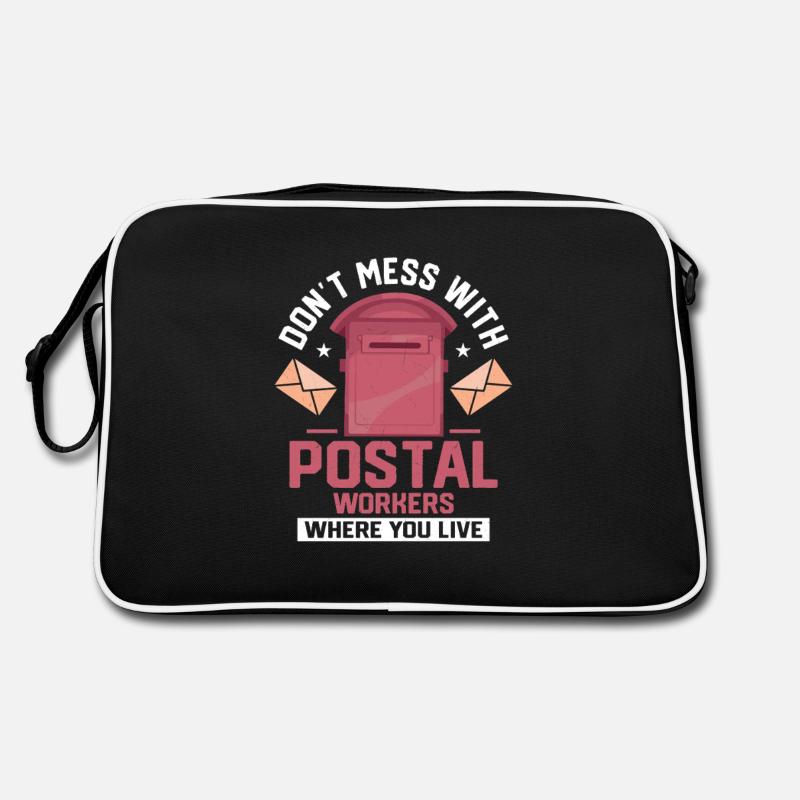 Don't Mess With Postal Workers Mailman Mail Retro Tasche