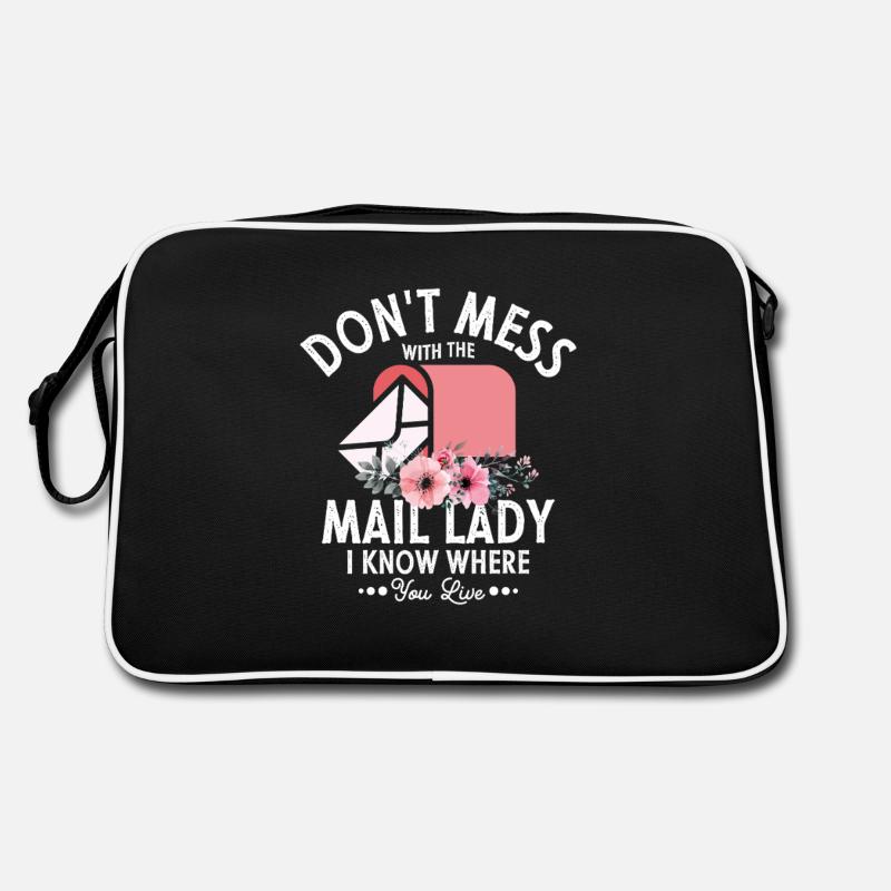 Don't Mess With The Mail Lady Postal Worker Mail Retro Tasche