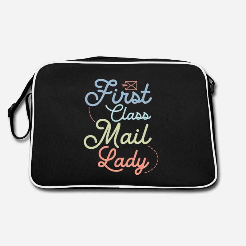 First Class Mail Lady Postal Worker Mail Retro Tasche