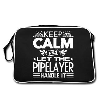 Pipelayer Let The Pipelayer Handle It - Retro Bag - black/white - Back