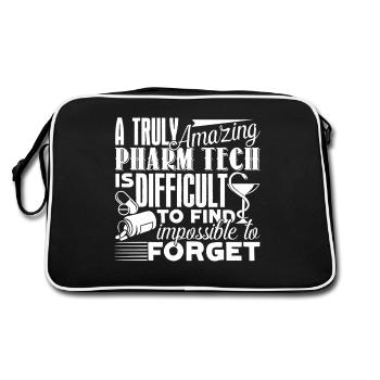 Pharmacy Technician Amazing Pharmacy Technician - Retro Bag - black/white - Back