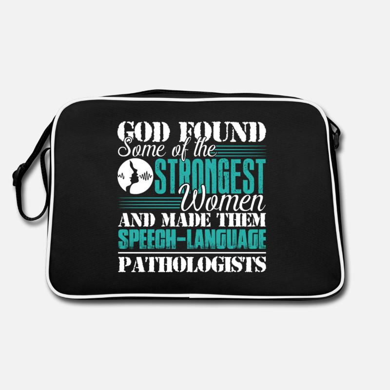 God Made Speech Language Pathologist Retro Bag