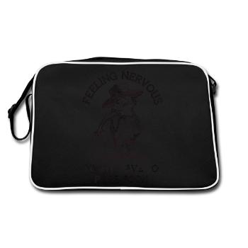 Irritable Bowel Syndrom Cowboy Frog - Retro Bag - black/white - Back