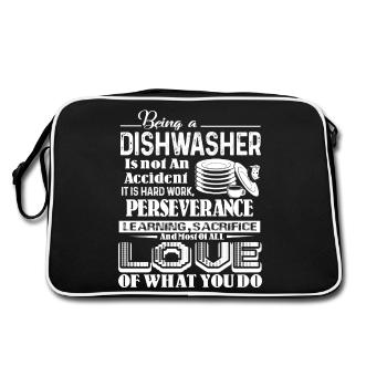Being a Dishwasher Is Not An Accident - Retro Bag - black/white - Back