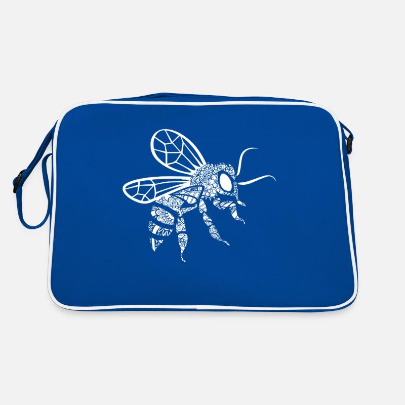 Bee Bee Floral Pattern Retro Bag