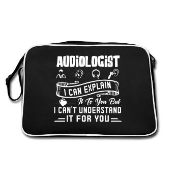 Audiologist I Can Explain It To You - Retro Bag - black/white - Back