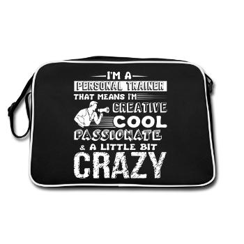 Personal Trainer Cool Personal Trainer - Retro Bag - black/white - Back