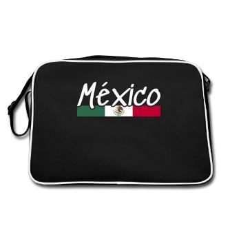 Mexique Drapeau mexicain Mexicain - Sac Retro - noir/blanc - Dos