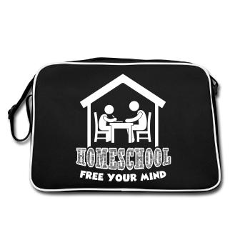 Homeschool Homeschool Free Your Mind - Retro Bag - black/white - Back