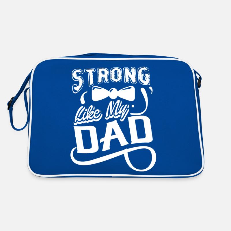 Father's Day Strong Like My Dad Retro Bag