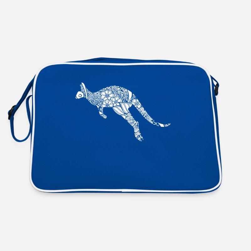 Kangaroo Kangaroo Floral Pattern Retro Bag