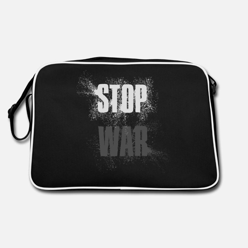 STOP WAR – NO WAR - PEACE Retro Tasche