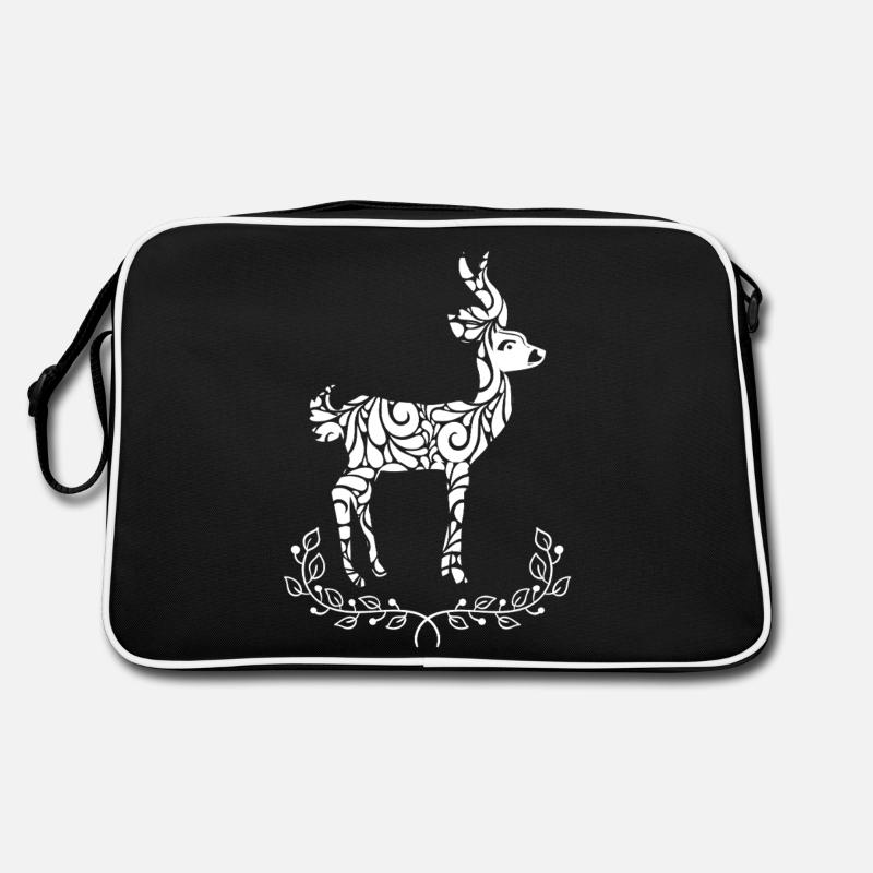 Antelope Antelope Floral Pattern Retro Bag