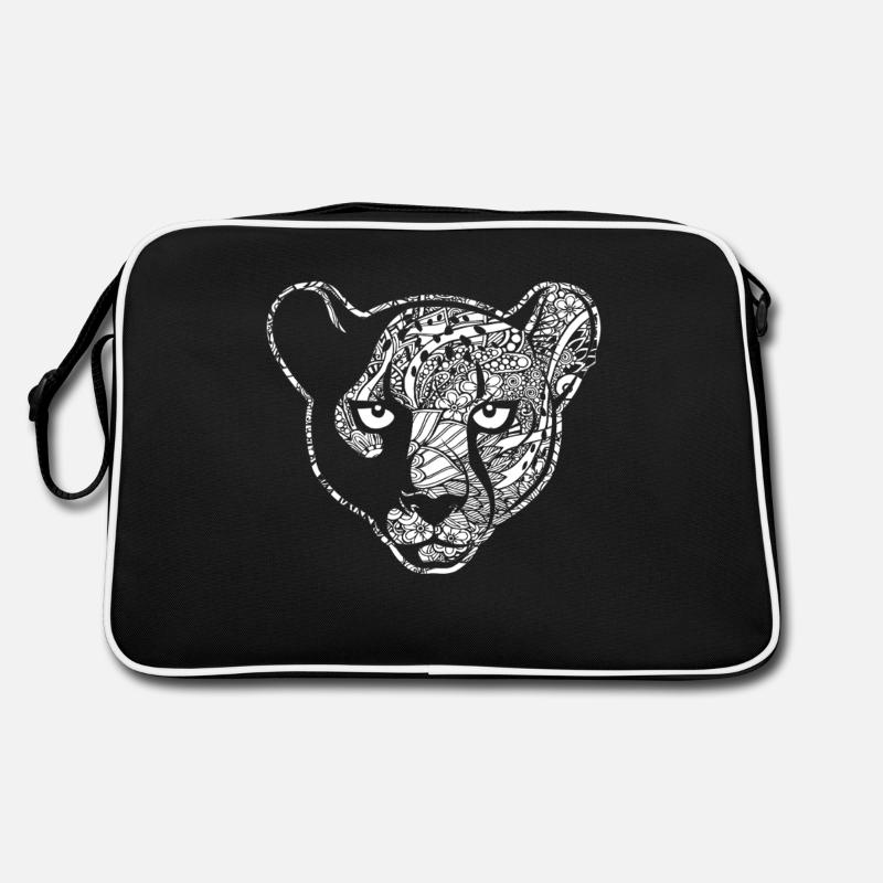 Cheetah Cheetah Floral Pattern Retro Bag
