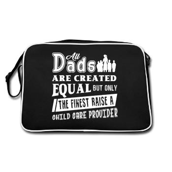 Childcare Provider Proud Childcare Provider Dad - Retro Bag - black/white - Back