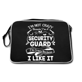 Security Guard Crazy Security Guard - Retro Bag - black/white - Back
