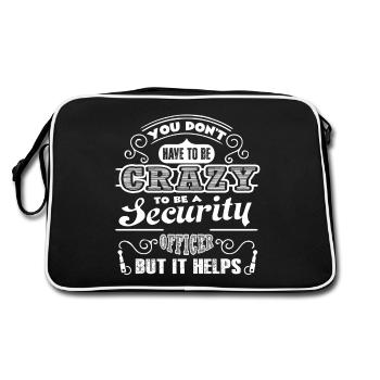 Security Officer Crazy Security Officer - Retro Bag - black/white - Back