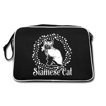 Siamese Cat Siamese Cat Vintage Design - Retro Bag - black/white - Back