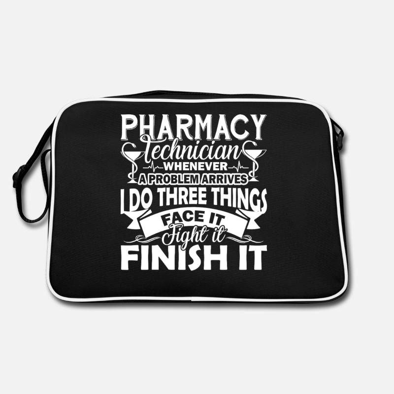 Pharmacy Technician Face It Finish It Retro Bag