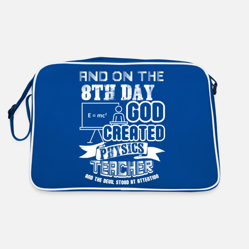 Physics Teacher God Created Physics Teacher Retro Bag