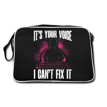 AV technology AV technician Audiovisual technician - Retro Bag - black/white - Back