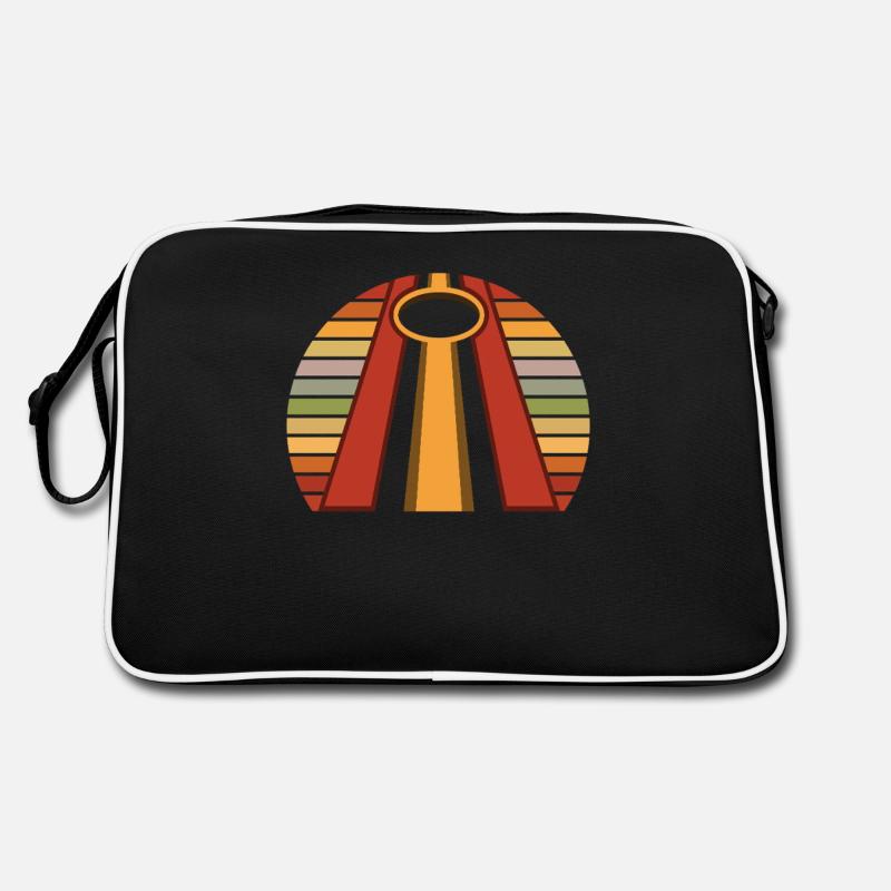 Cornhole Player Retro Stripe Art Sac Retro