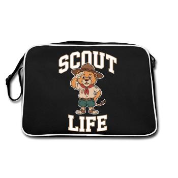 Scout Guide Scout Camping - Retro Bag - black/white - Back