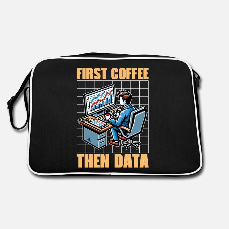 Statistician First Coffee Then Data Mathematician Retro Tasche