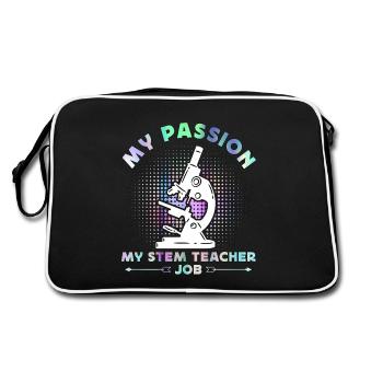 STEM Teacher My Passion My STEM Computer Science - Retro Bag - black/white - Back